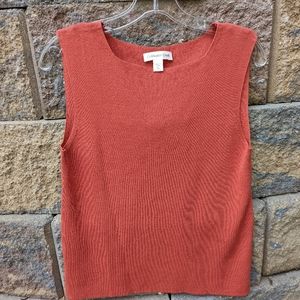Coldwater Creek ladies sleeveless shell. Size M, rust color.